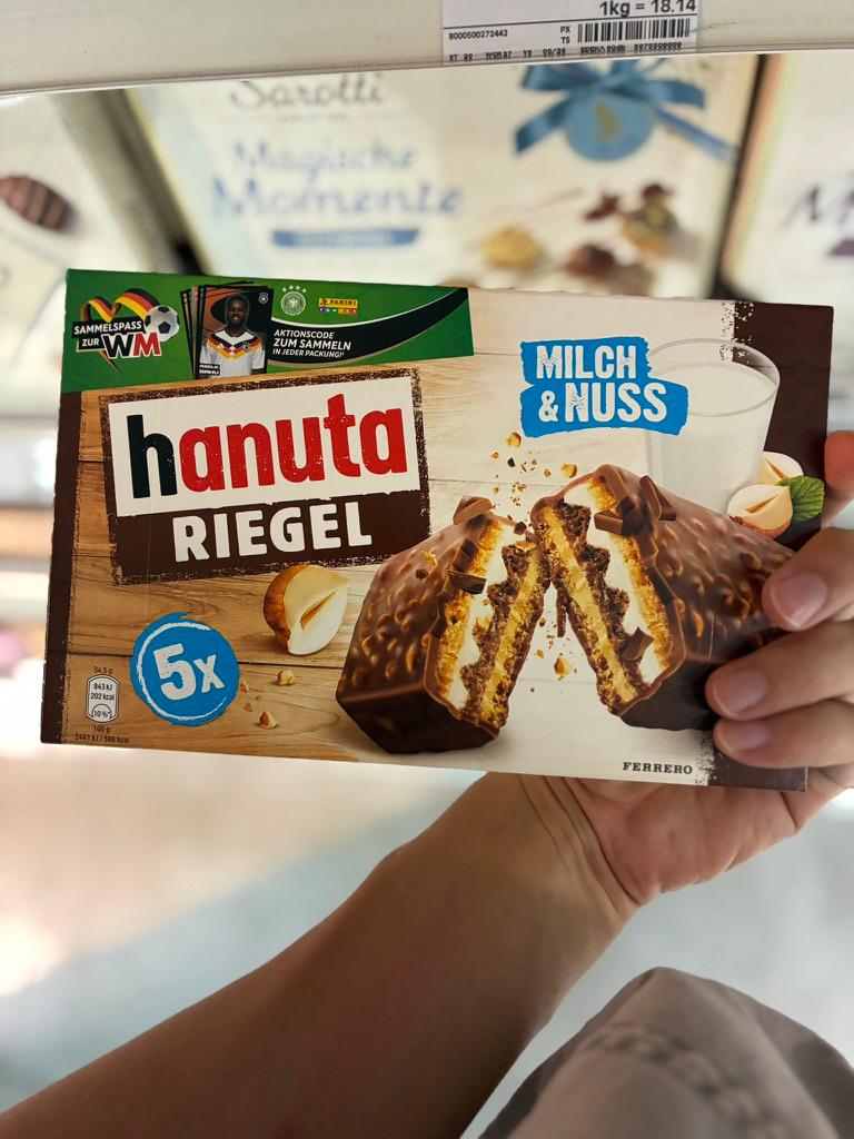 Hanuta Riegel Milch & Nuss