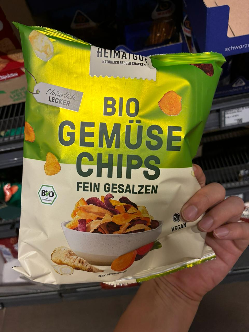 Heimatgut Bio Gemüse Chips Fein Gesalzen