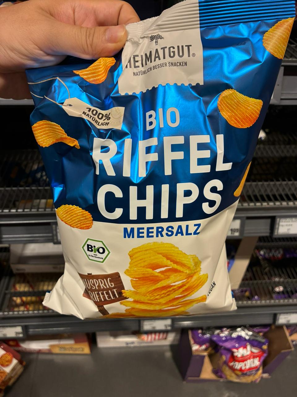 Heimatgut Bio Riffel Chips Meersalz