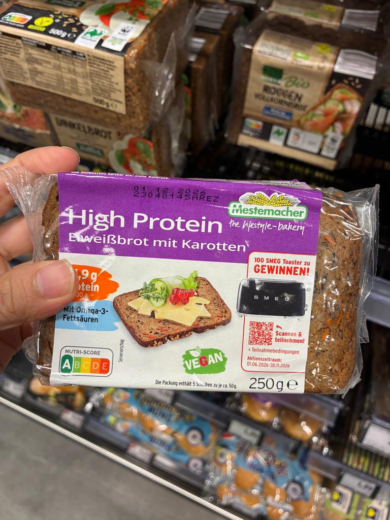 Mestemacher High Protein Eiweißbrot mit Karotten