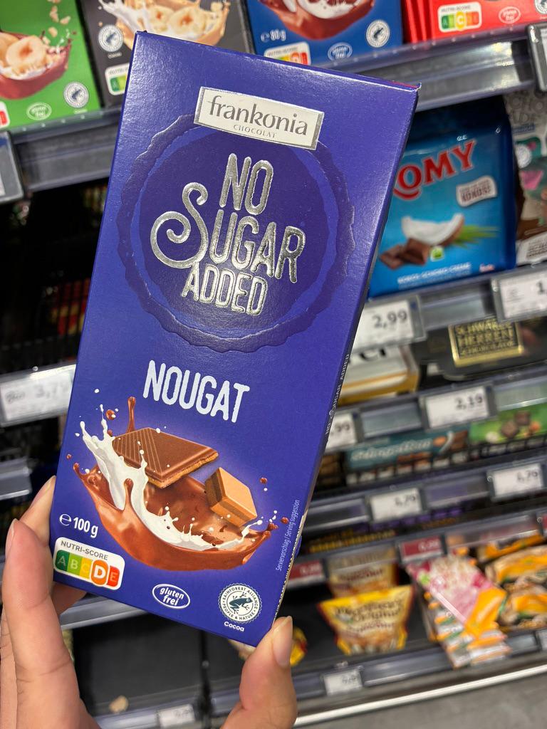 Frankonia No Sugar Added Nougat Chocolate