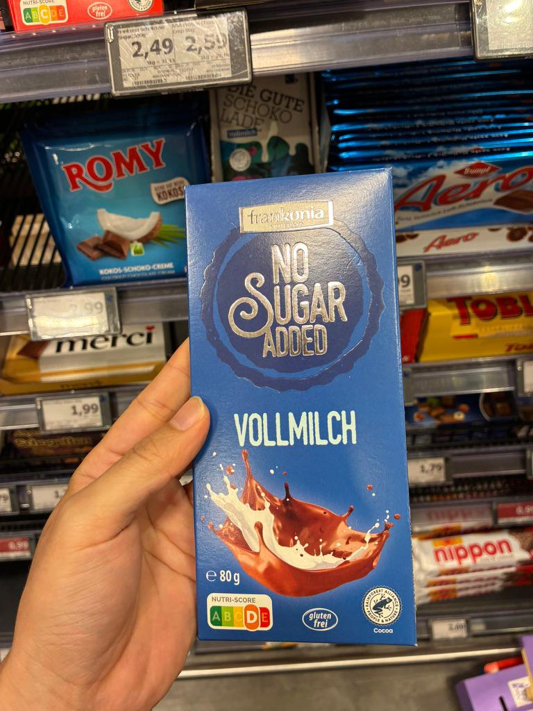 Frankonia No Sugar Added Vollmilch (Milk Chocolate)