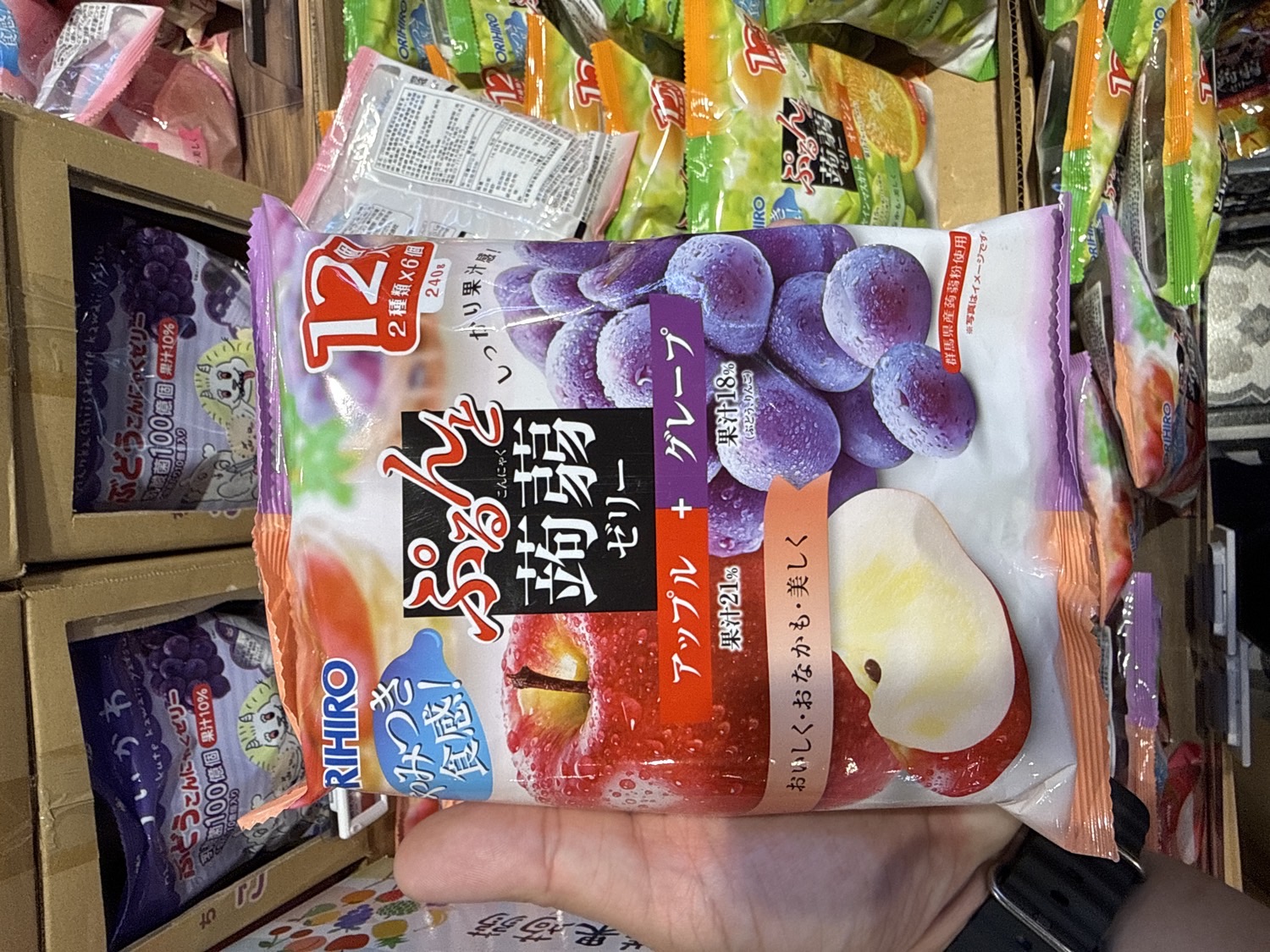 ORIHIRO Konjac Jelly (Apple & Grape)