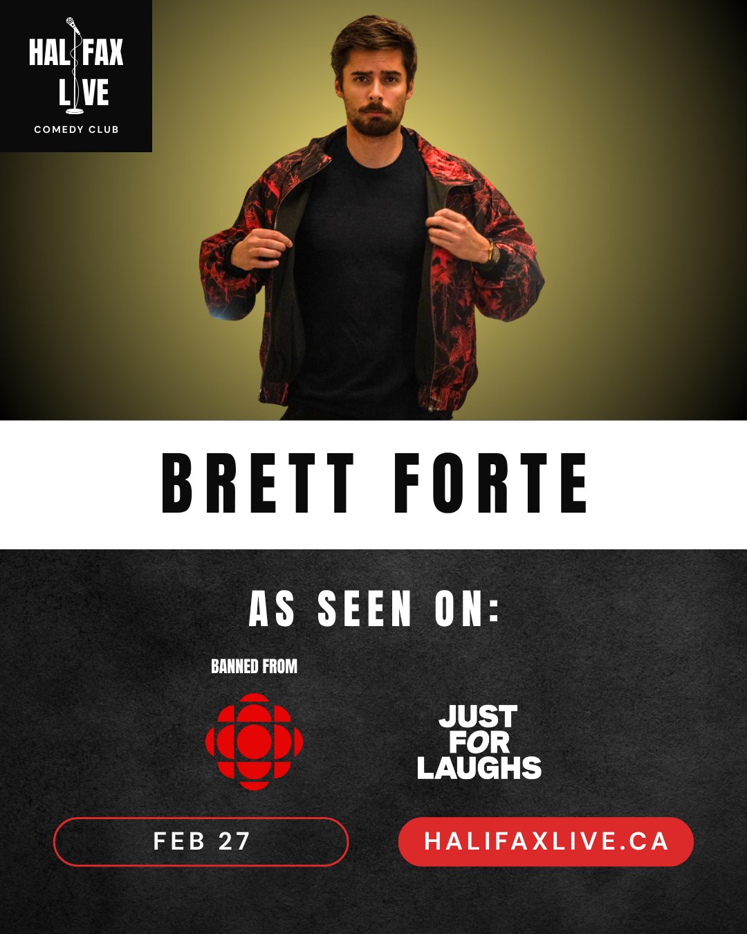 Brett Forte Live at Halifax Live Comedy Club
