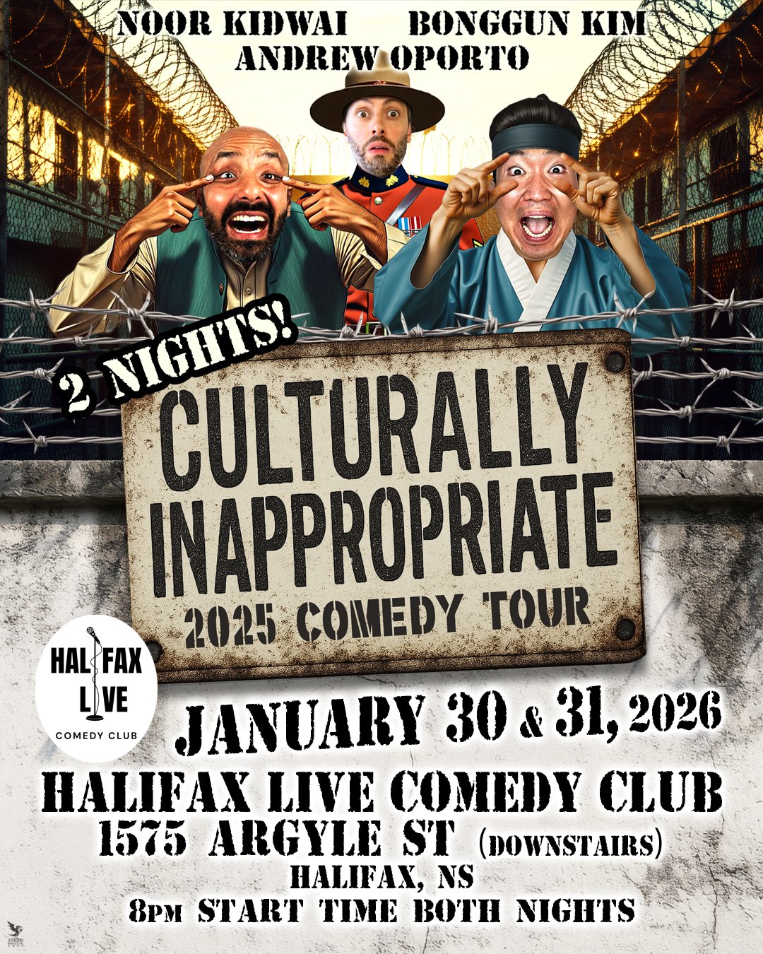 CULTURALLY INAPPROPRIATE TOUR Live at Halifax Live Comedy Club
