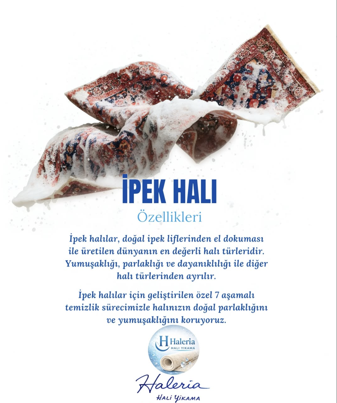 📌İpek Halı Temizlik Sürecimiz☺️👇

İpek halılar için geliştirilen özel 7 aşamalı temizlik sürecimizle halınızın doğal parlaklığını ve yumuşaklığını koruyoruz.

Detaylı İnceleme
İpek halınızın yaşı, dokusu ve durumu profesyonel olarak analiz edilir.