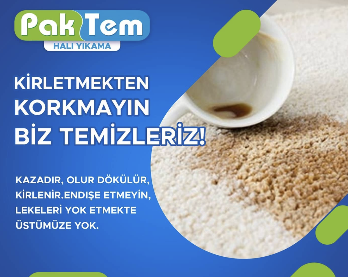 Paktım, titiz dokunuşlarla halılarınızı evinize yakıştırıyor. Halılarınızın temizlik ve tamiratı için deneyimli ekibimize güvenin, şaşırtıcı olduğunu göreceksiniz