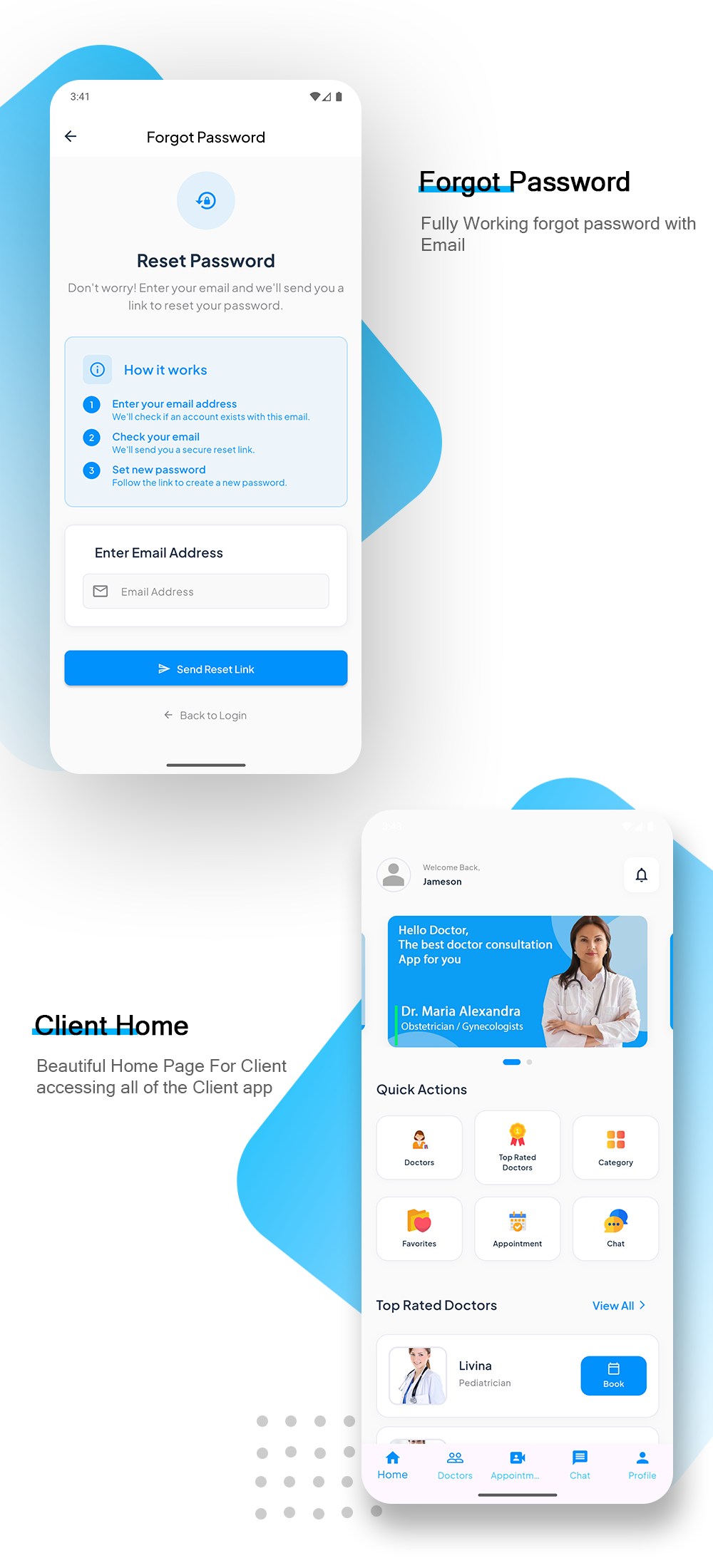 Halo Doctor - Video Call Doctor Booking Appointment Timeslot with Firebase
