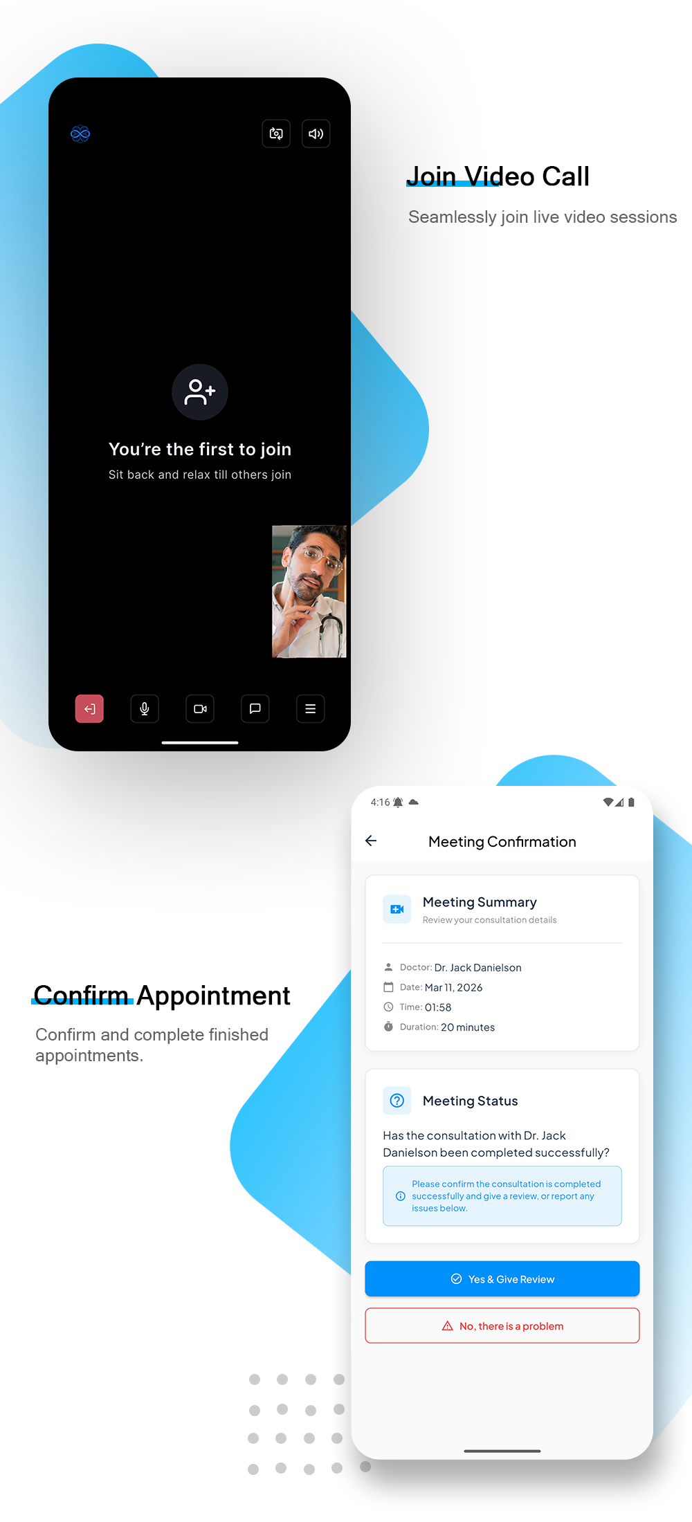 Halo Doctor - Video Call Doctor Booking Appointment Timeslot with Firebase