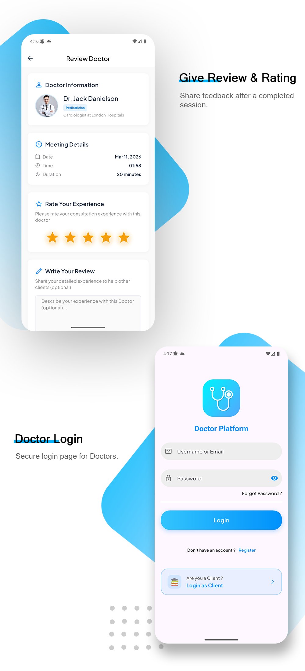 Halo Doctor - Video Call Doctor Booking Appointment Timeslot with Firebase