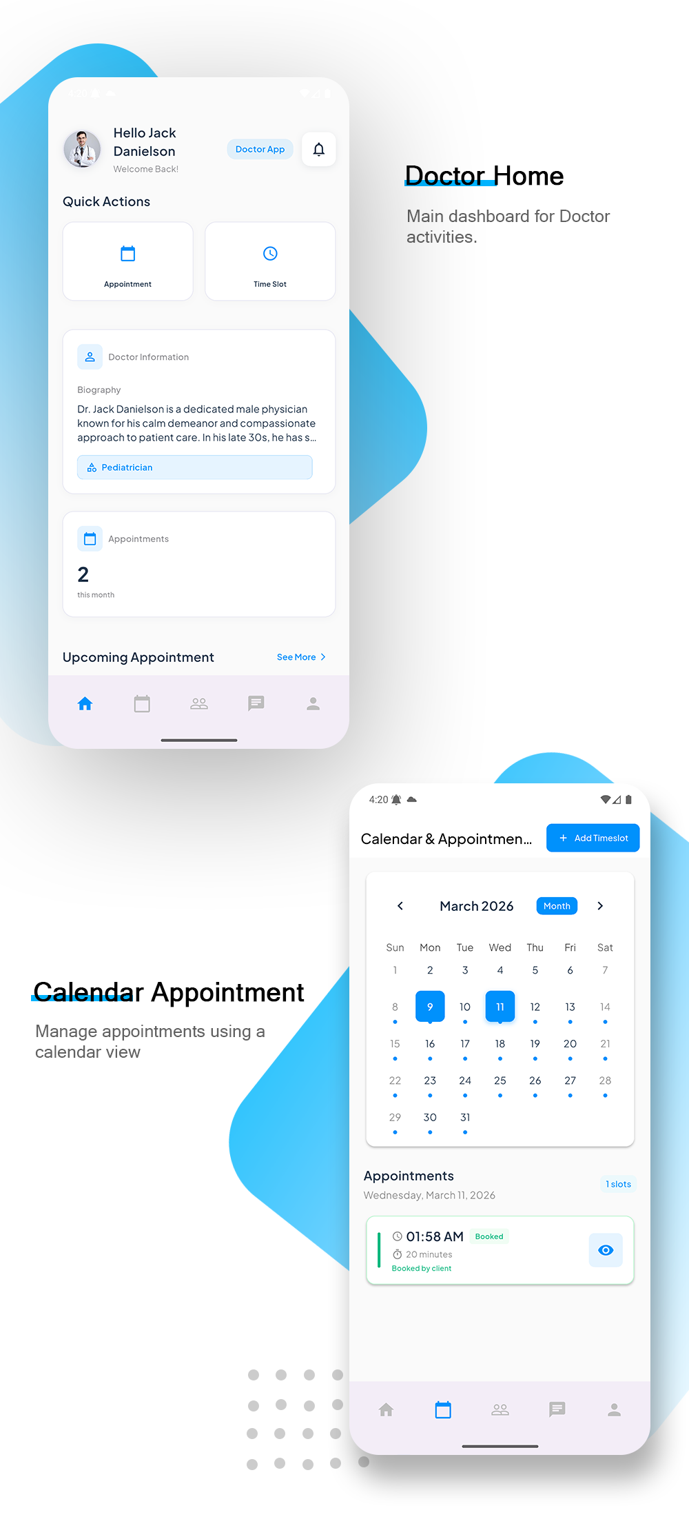 Halo Doctor - Video Call Doctor Booking Appointment Timeslot with Firebase