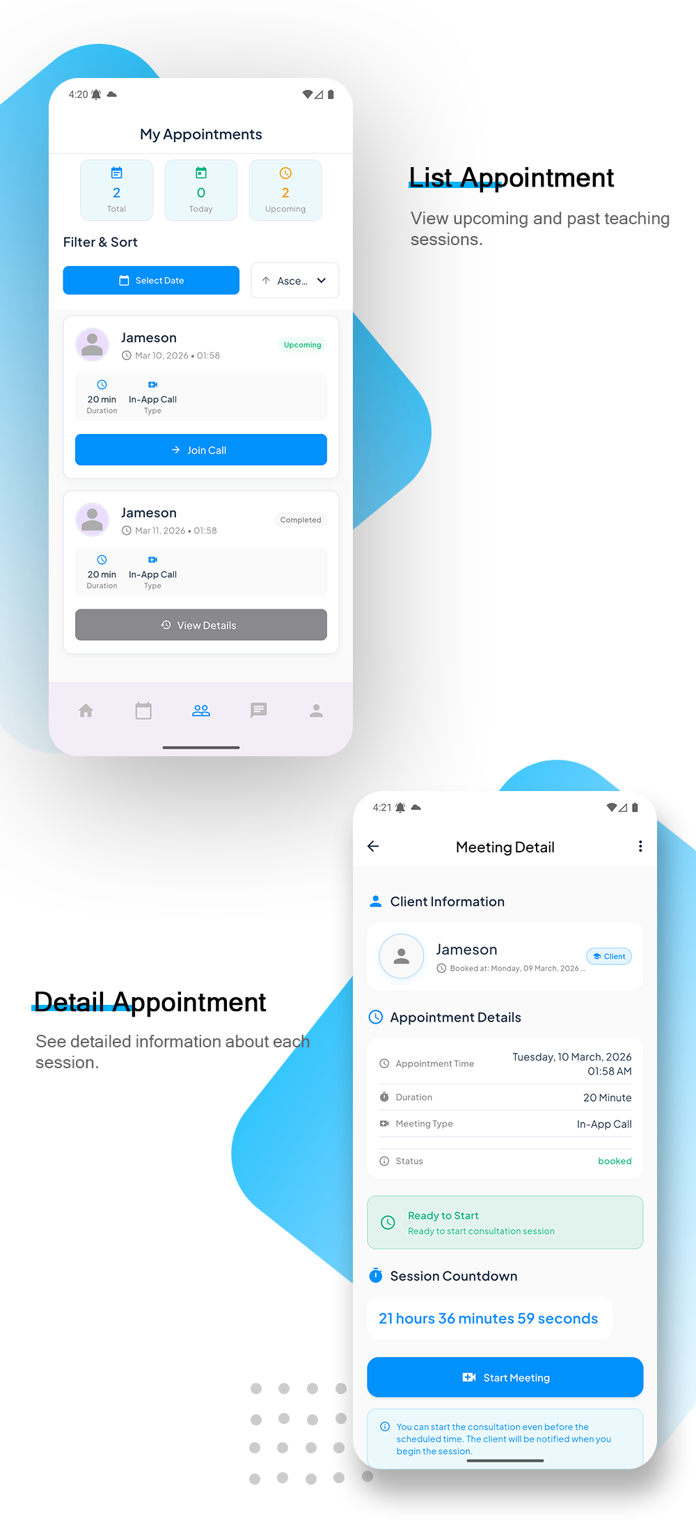 Halo Doctor - Video Call Doctor Booking Appointment Timeslot with Firebase