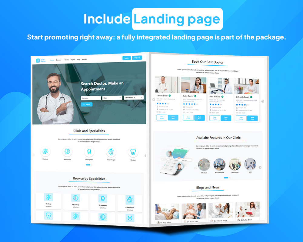Halo Doctor - Video Call Doctor Booking Appointment Timeslot with Firebase