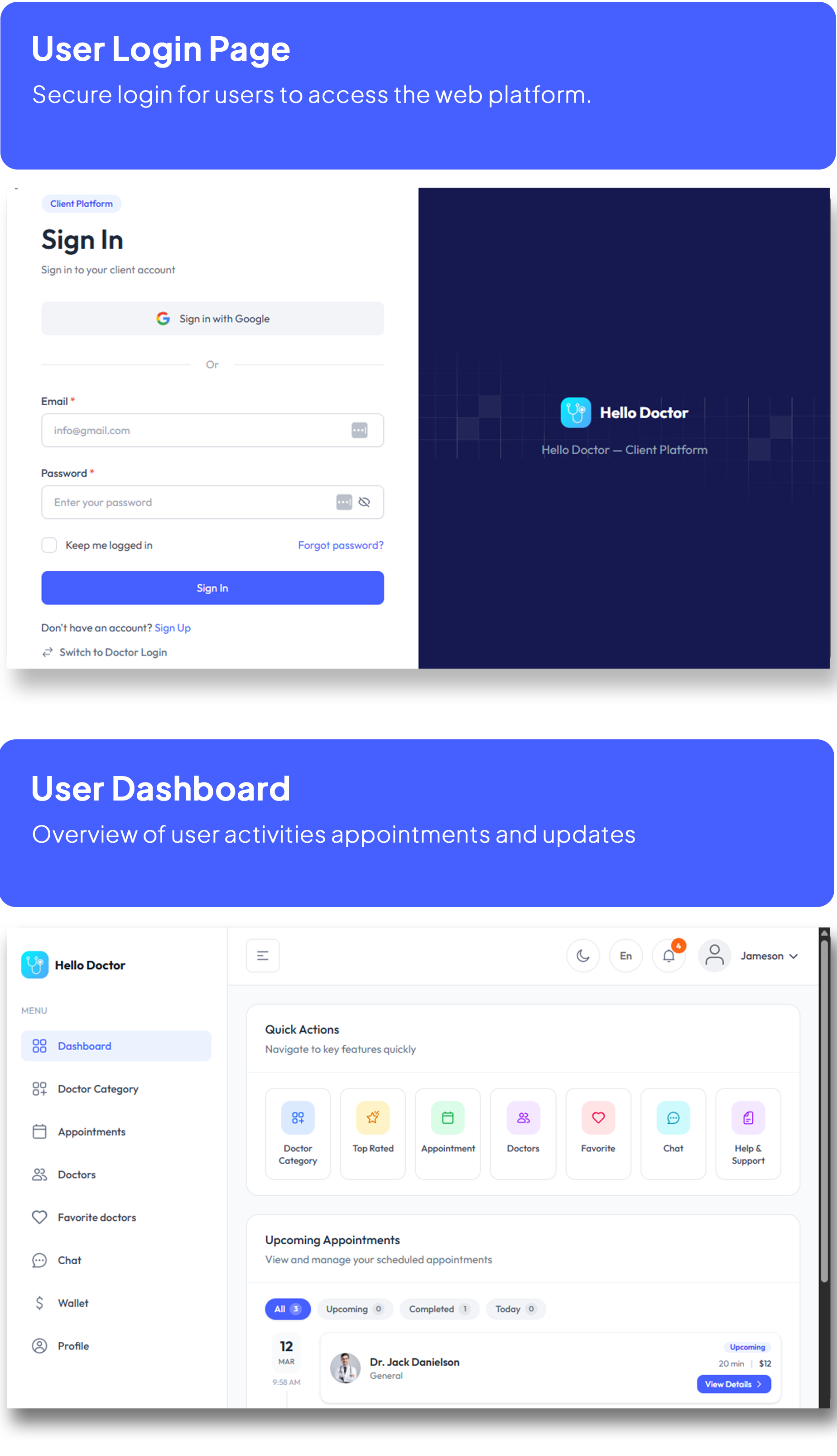 Halo Doctor - Video Call Doctor Booking Appointment Timeslot with Firebase