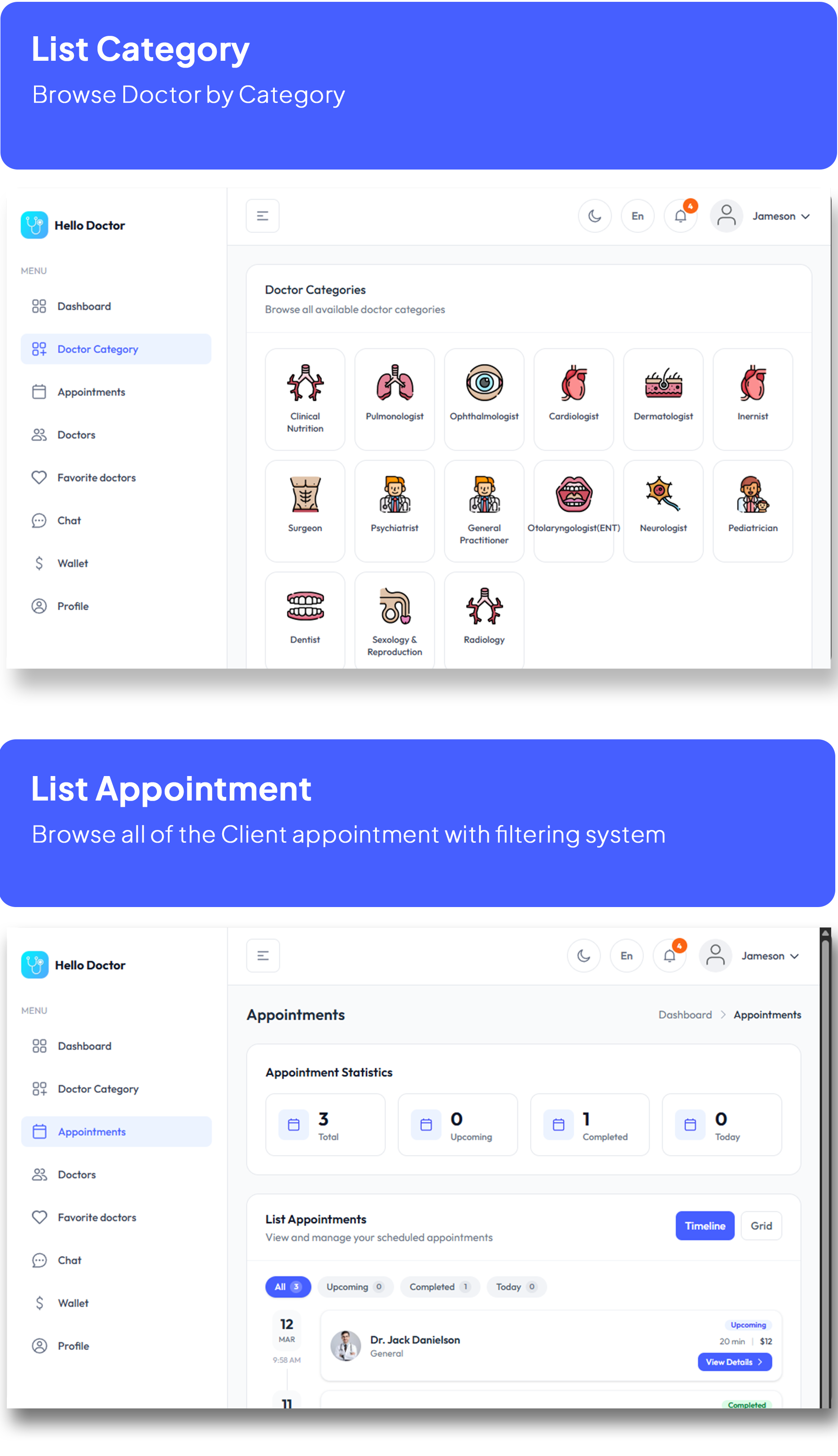 Halo Doctor - Video Call Doctor Booking Appointment Timeslot with Firebase