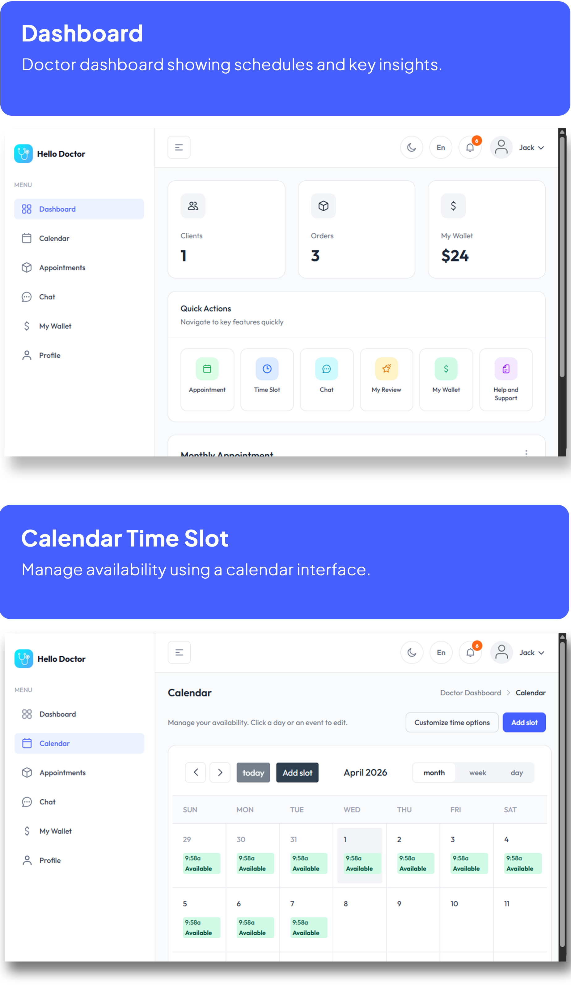 Halo Doctor - Video Call Doctor Booking Appointment Timeslot with Firebase