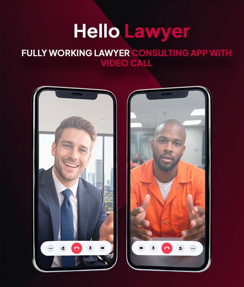 Hello Lawyer – Video Call Lawyer Booking Consulting Appointment Timeslot with Firebase