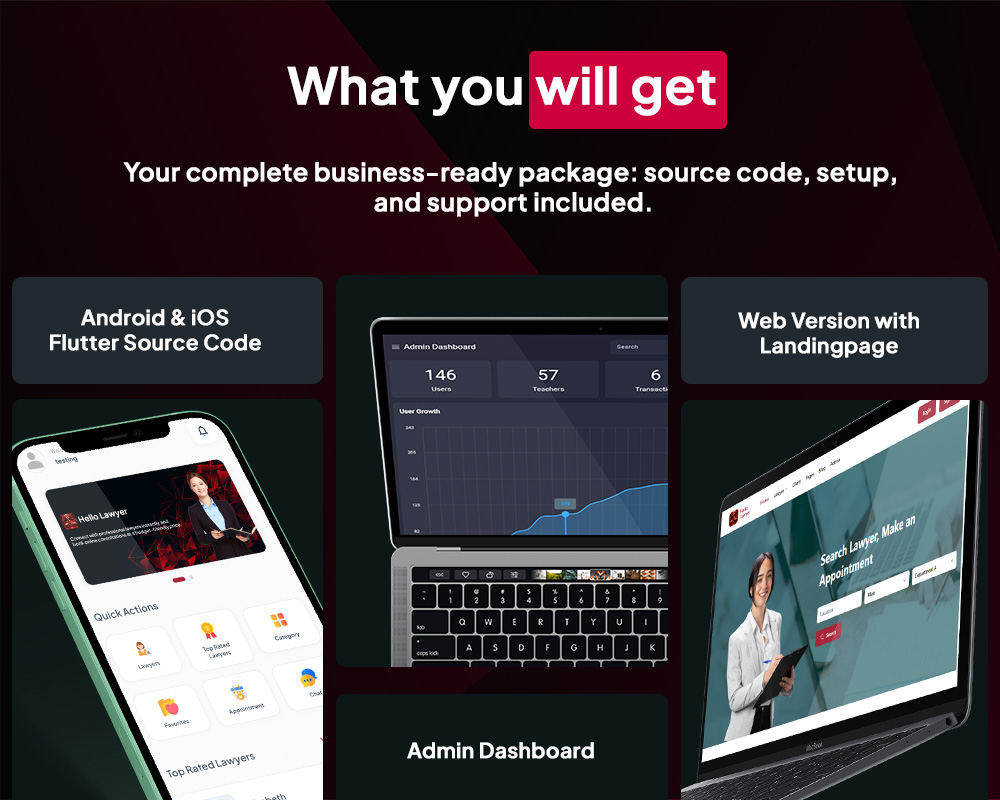 Hello Lawyer – Video Call Lawyer Booking Consulting Appointment Timeslot with Firebase
