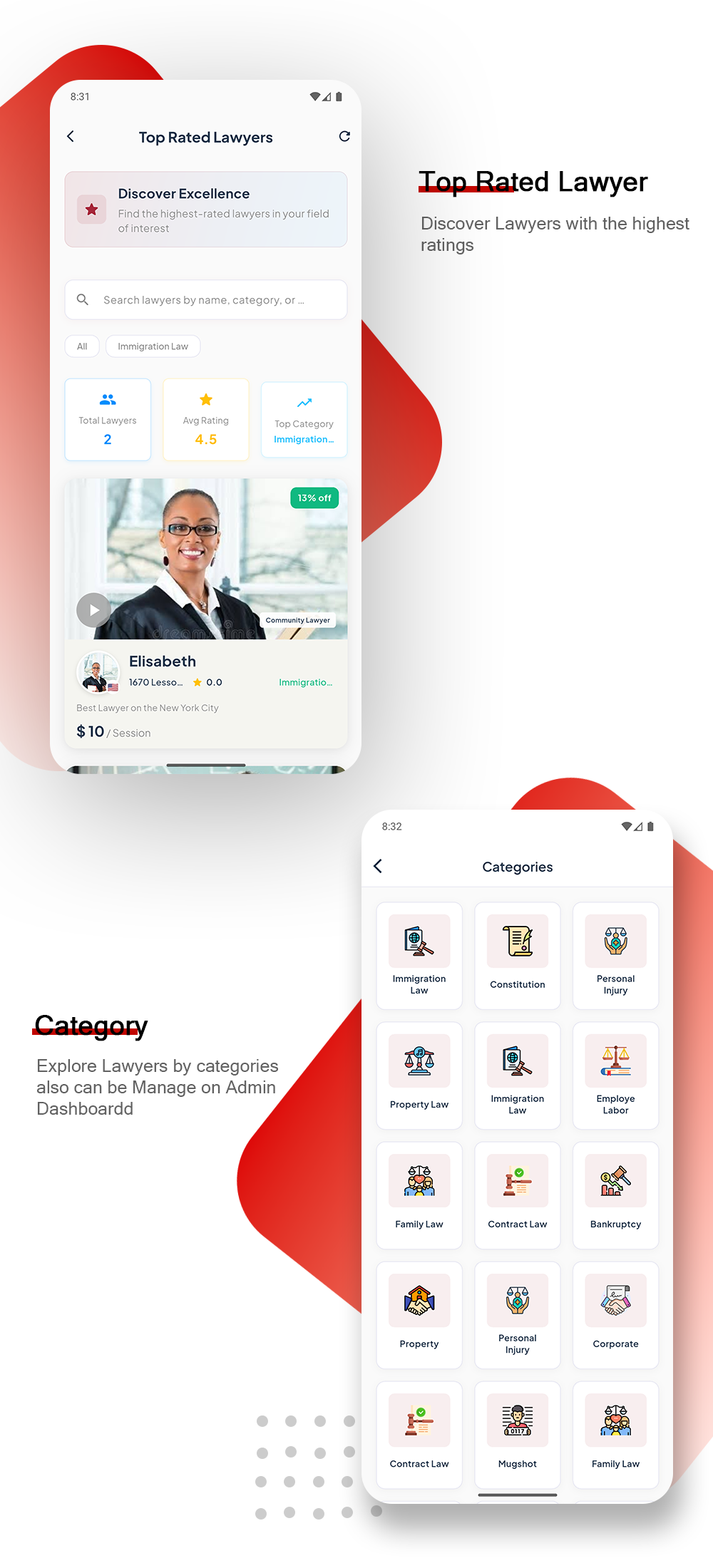 Hello Lawyer – Video Call Lawyer Booking Consulting Appointment Timeslot with Firebase