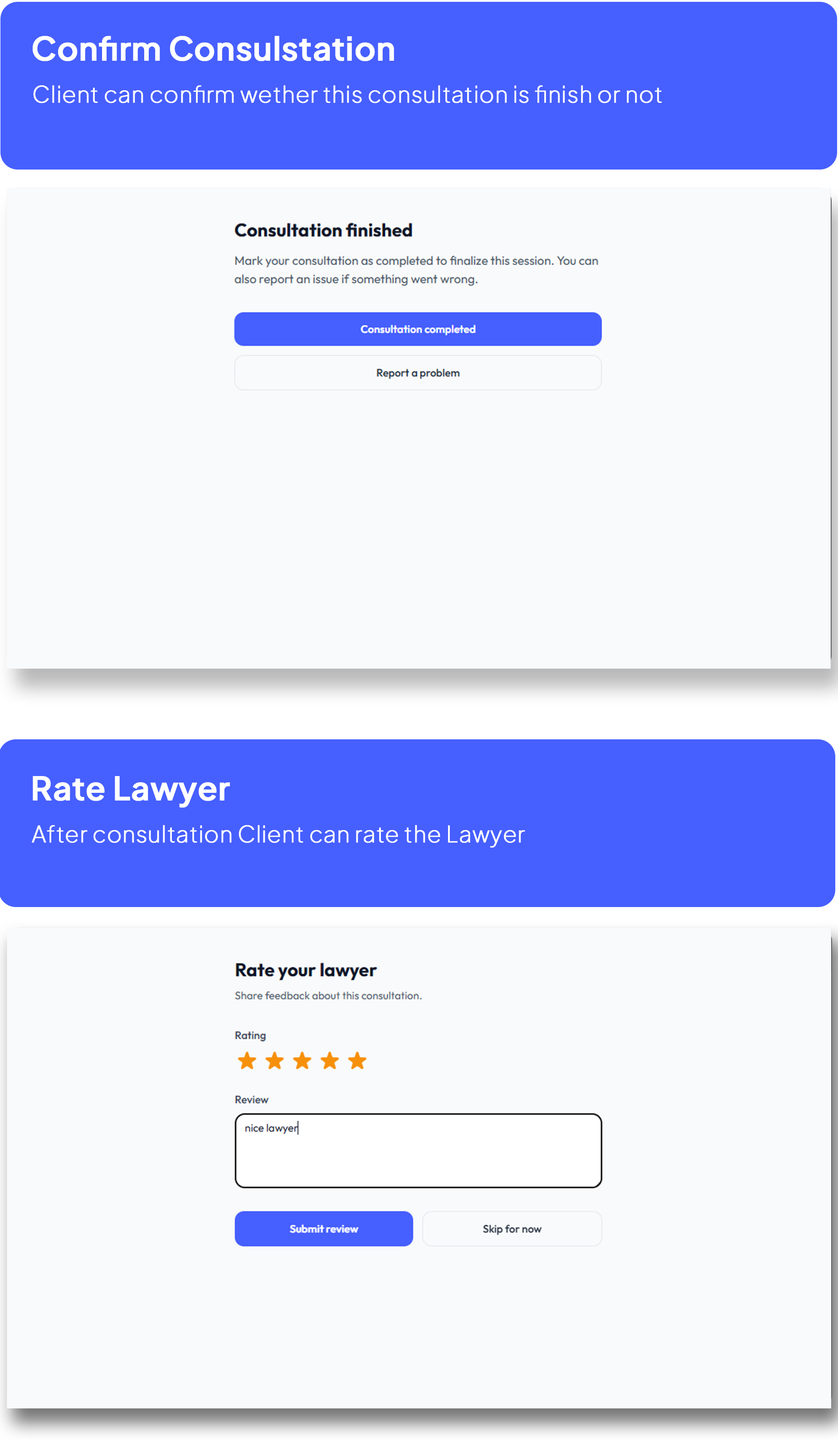 Hello Lawyer – Video Call Lawyer Booking Consulting Appointment Timeslot with Firebase