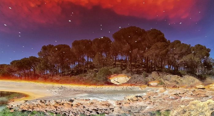 Mararuizasensio en Hamelin: Paisaje  (Huelva), #paisaje #riotinto #reveladasaefona #huelva #reflejos