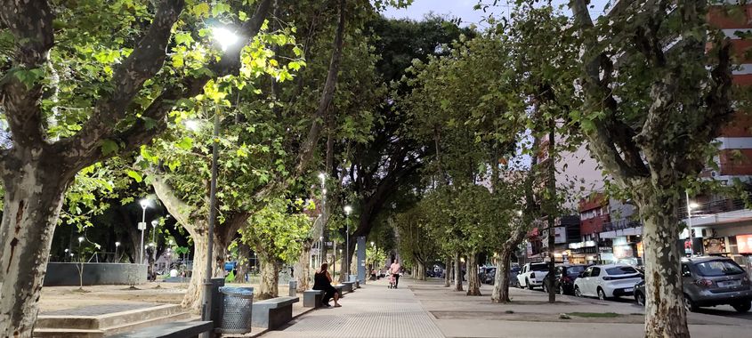 Sikusamor en Hamelin: Paisaje, Plaza del centro de La ciudad de Ramos Mejia 