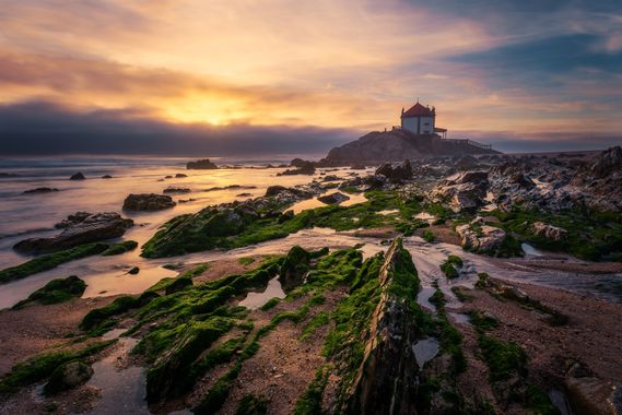 Surcamundos en Hamelin: Paisaje  (Vila Nova de Gaia), Atardecer en la costa Lusa.
#atardecer #sunset #playa #Portugal #landscape #cumplehamelin 