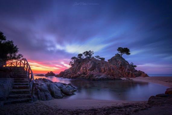Justi en Hamelin: Paisaje  (Calonge i Sant Antoni), Amaneceres que te atrapan, te paralizan y te llenan el alma ...Costa Brava, Cala Roig en Calonge .
 #l...