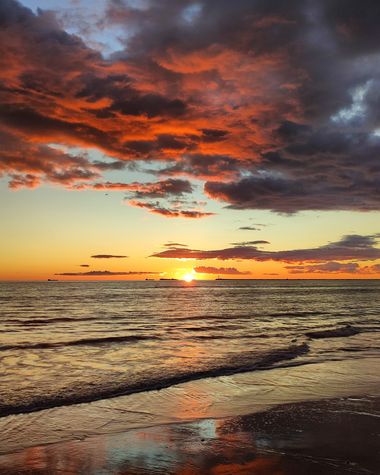 Maribel en Hamelin: Paisaje  (Huelva), #mazagon  

Atardecer en la playa de Mazagón 
