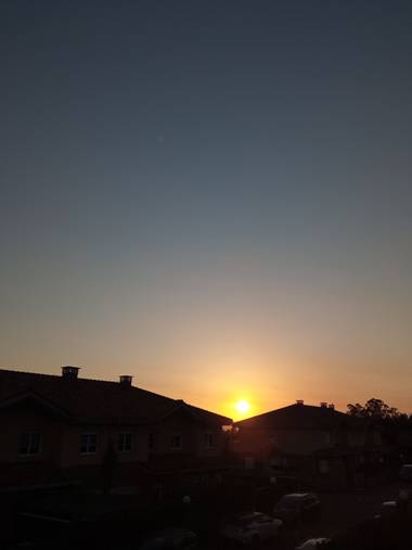 Nativi70 en Hamelin: Paisaje  (Llanera), #paisajesdeotoño #paisajesnaturales #sol #puestadesol 