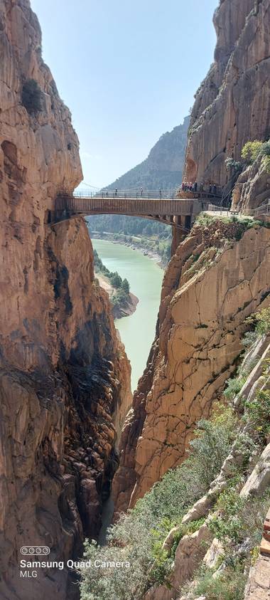 Apasnau75 en Hamelin: Paisaje  (Ardales), Puente colgante del Caminito del Rey, Ardales, Málaga. 