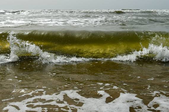 Ninigabi en Hamelin: Paisaje  (Isla Cristina), El mar bravo a consecuencia del viento de levante 
#olaplaya