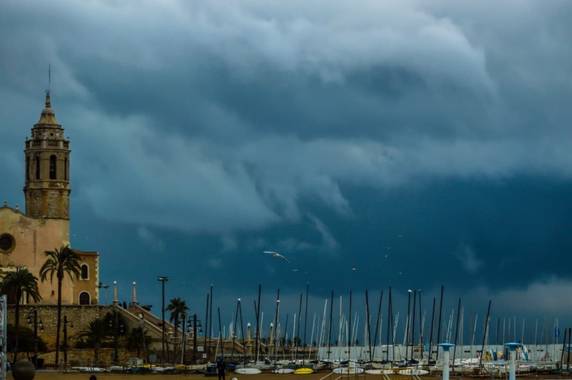 Claudiottomani en Hamelin: Paisaje  (Sitges), Tarde de tormenta.... 