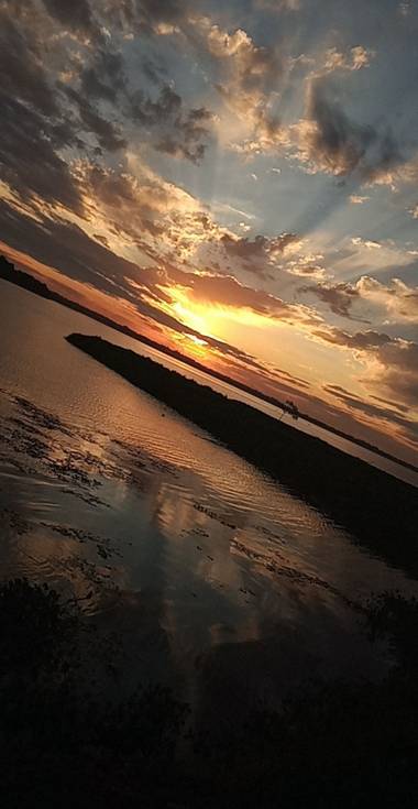 Iván en Hamelin: Paisaje  (Posadas), Hermoso atardecer