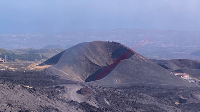 Gabiseva en Hamelin: Paisaje  (Nicolosi), Cráter volcán Etna