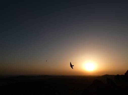 Ana Guillén en Hamelin: Paisaje  (Sierra de Fuentes), Atardecer en el Mirador de Sierra De Fuentes, Cáceres