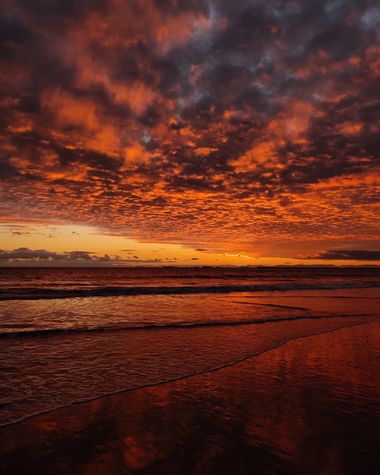 Maribel en Hamelin: Paisaje  (Mazagón), Espectacular atardecer ayer en Mazagón Huelva.