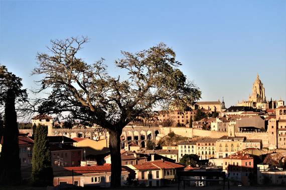 dalopri_ en Hamelin: Paisaje  (Segovia), #Segovia desde el parque del Cementerio
#paisaje #monumental #parquesyjardines