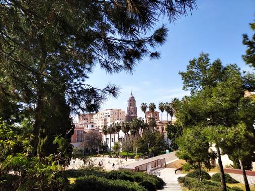 Yob93 en Hamelin: Paisaje  (Málaga), #malaga #catedral #arboles