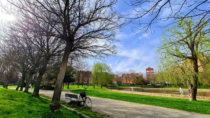Yuli en Hamelin: Paisaje  (Madrid), Tarde de bici