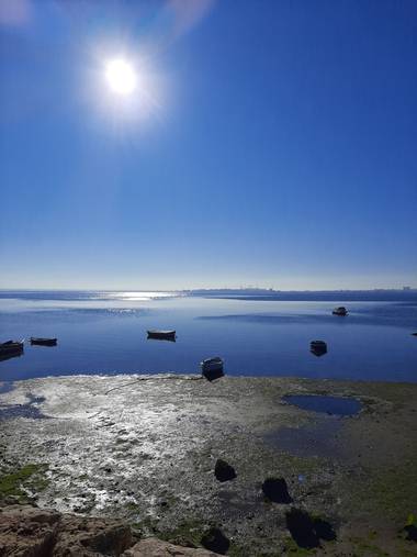 cariname6 en Hamelin: Paisaje  (Puerto Real), Bahía de Cádiz, desde el Paseo marítimo de Puerto Real 