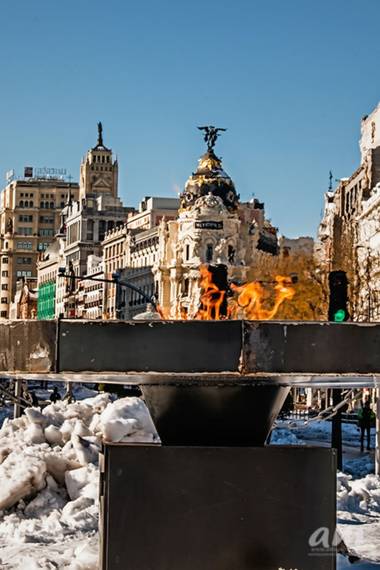 Martinezantonio.correo en Hamelin: Paisaje  (Madrid), #invierno2020 #nevadaenmadrid #llamapermanente#callealcala