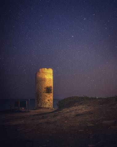 luismarya en Hamelin: Paisaje  (Chiclana de la Frontera), #nocturnas #chiclana #torredelpuerco #cielo