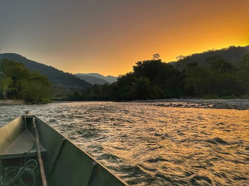 Sergio.ecosig en Hamelin: Paisaje  (Huicungo), Atardecer en el río Jelache