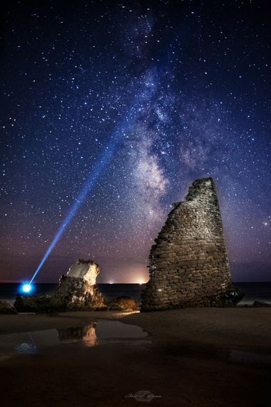 Ppluxifer en Hamelin: Paisaje  (Huelva), #via_lactea #fotonocturna #huelva #torredelriodeloro #andalucia #largaexposicion 