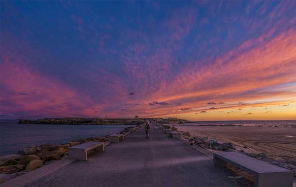 Menlup en Hamelin: Paisaje  (Tarifa), Caminando entre dos mares.