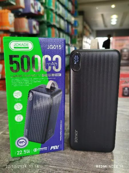 باور بانك JOKADE موديل JG015 — السعة 50,000 ميلي أمبير { فاست }
