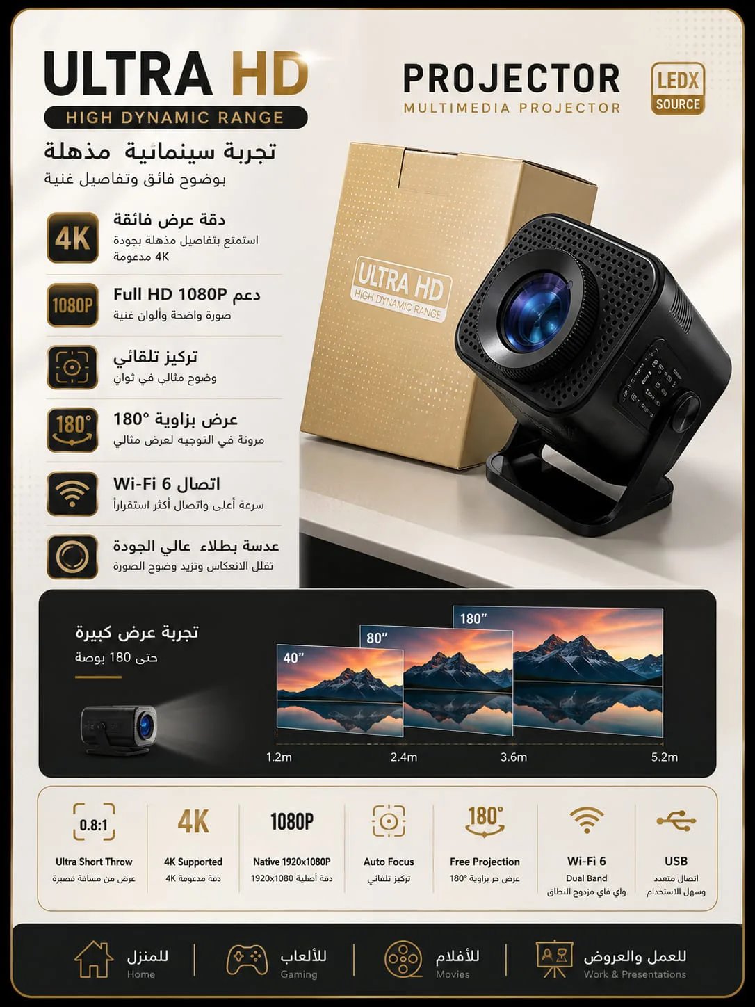 بروجيكتور Ultra HD