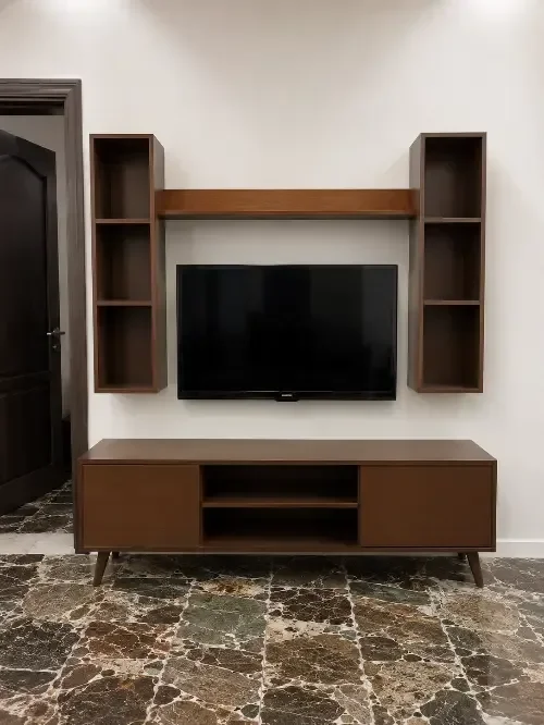 طقم كاملة طاولة تلفاز مع طاولة