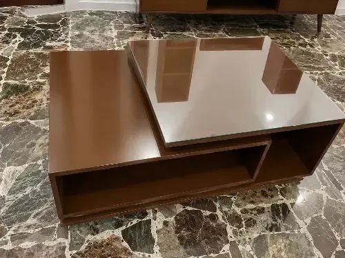 طقم كاملة طاولة تلفاز مع طاولة